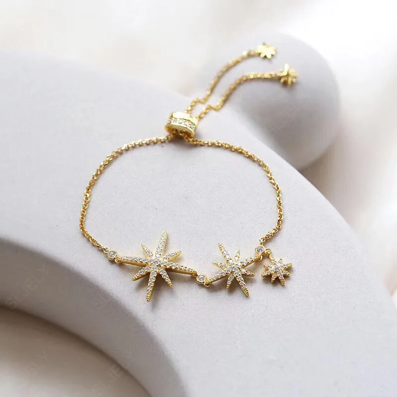 Женский браслет из серебра 925 пробы с фианитом|Гибкие и жесткие браслеты| |