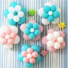 5 шт. DIY латексный Цветок шары Globos пластиковый зажим для дня рождения Свадебная вечеринка украшения аксессуары для малышей на Новый год душ шар