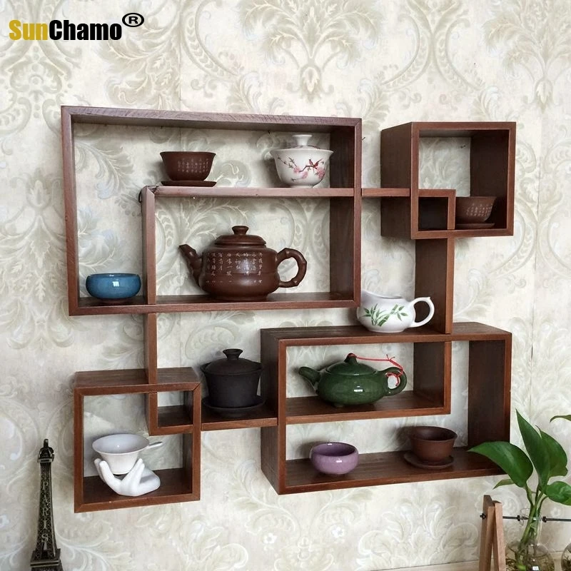 Маленькая чайная чашка из массива дерева старинный китайский павильон дабао