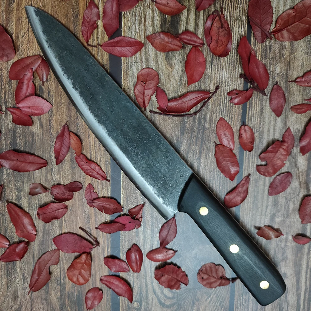 

Handmade Forged Professional Chef Knives with Ebony Handle Forged Steel Kitchen Cleaver Slicing Boning Knife Cooking Cutter