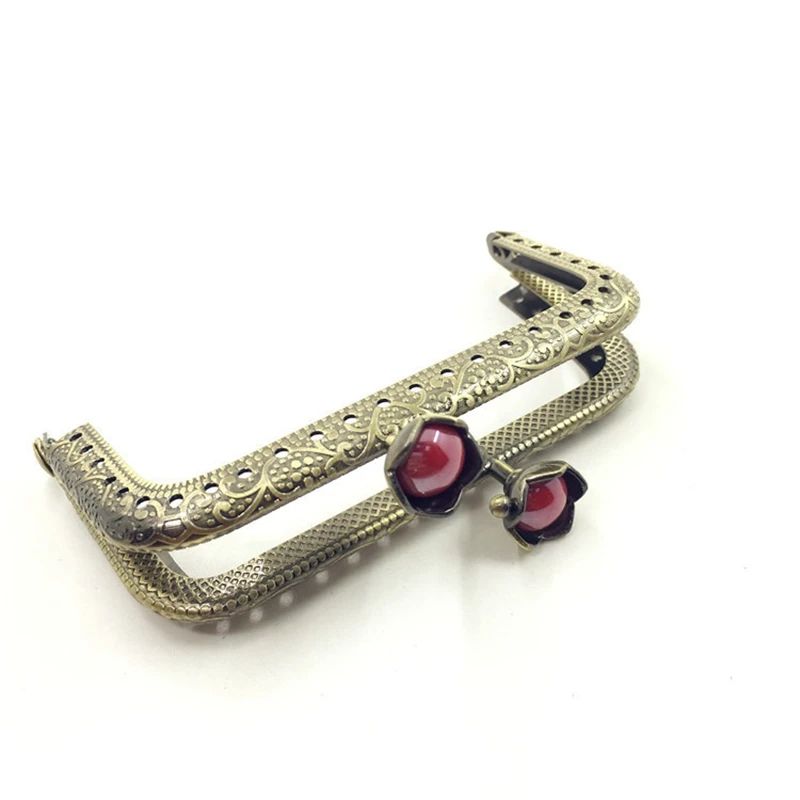 10 шт. 8 5 см лотоса голова квадратная рамка для сумки кошелька с механизмом