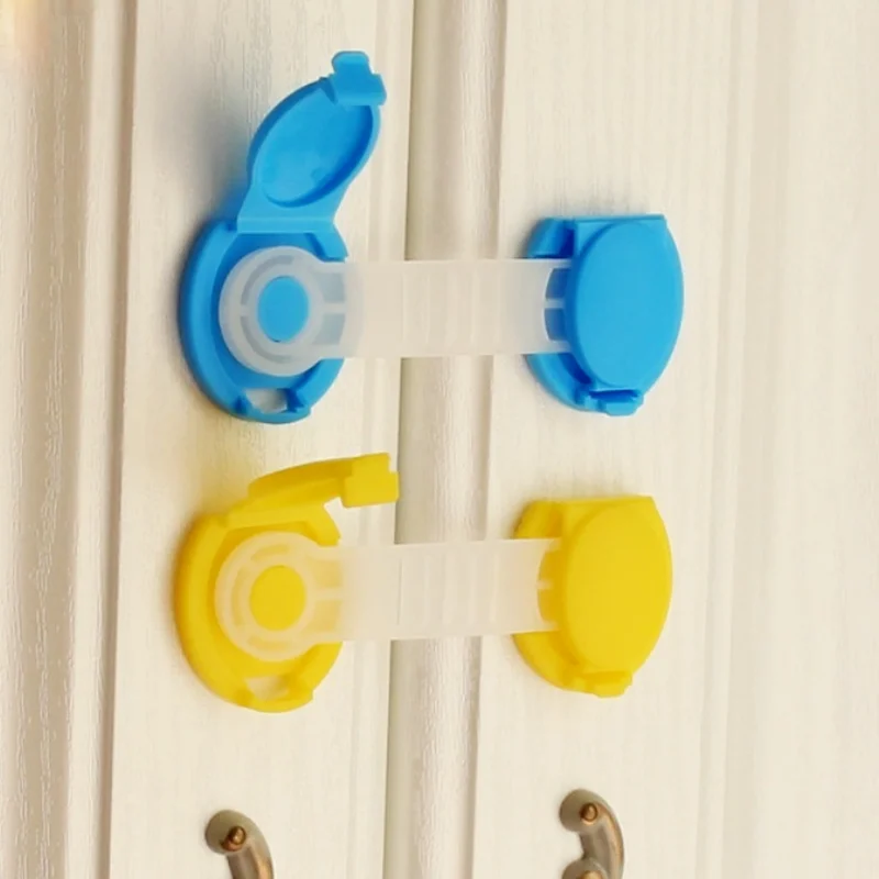 Cerradura de seguridad para beb&eacute; y ni&ntilde;o peque&ntilde;o, caj&oacute;n de refrigerador de protecci&oacute;n, productos para el cuidado del beb&eacute;, 10cm, 5 unids/lote-0