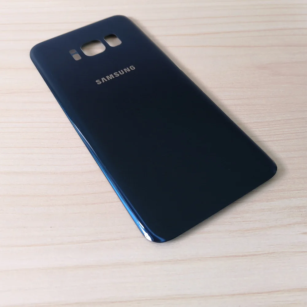 Оригинальный чехол для SAMSUNG Galaxy S8 G950 / Plus G955 Задняя стеклянная крышка аккумулятора