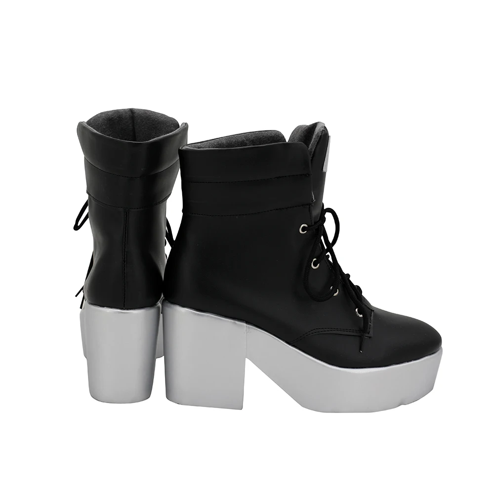 Черные ботинки на высоком каблуке для косплея