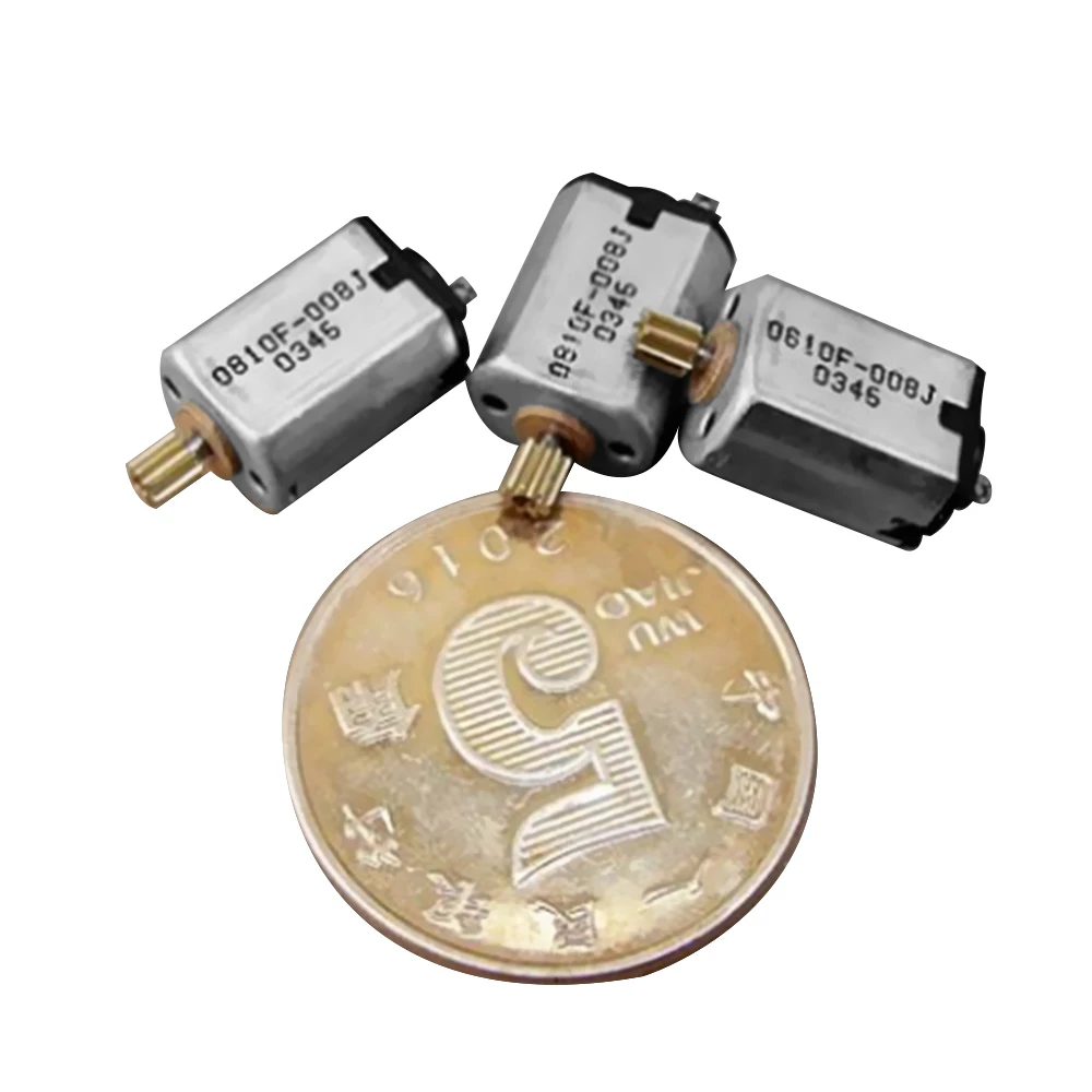 Высокоскоростной мини электродвигатель с металлической щеткой и зубчатым