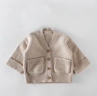 BY Toddler Girls Boys Cardigan Button-Down Cotton Long Sleeve Sweaters Coat Top Warm Outerwear