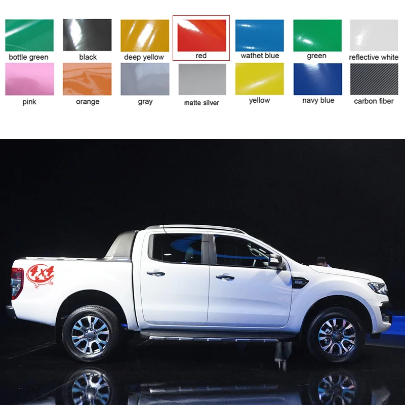 Бесплатная доставка 1 шт. автомобильная наклейка в виде ящерицы 4x4 на заднюю дверь