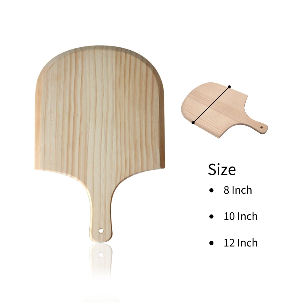 Деревянная лопастная доска для пиццы разделочная кухонная лопатка посуда