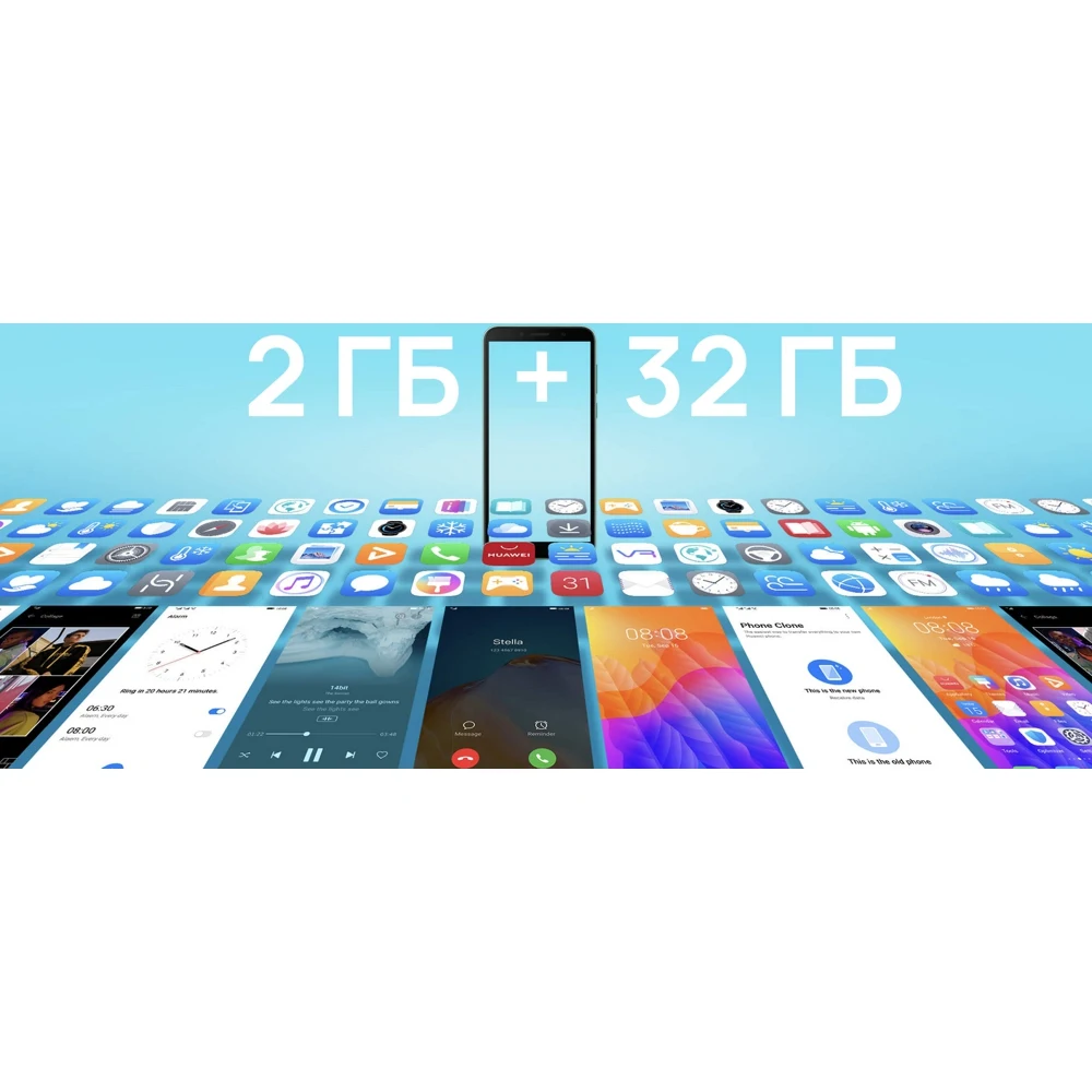 Сотовый телефон HUAWEI Y5p Midnight Black | Мобильные телефоны и аксессуары