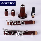 MORESKY Red Wood Профессиональный кларнет Falling Tune B, палисандр красное дерево bB кларнет посеребренные ключи из цельного дерева M12