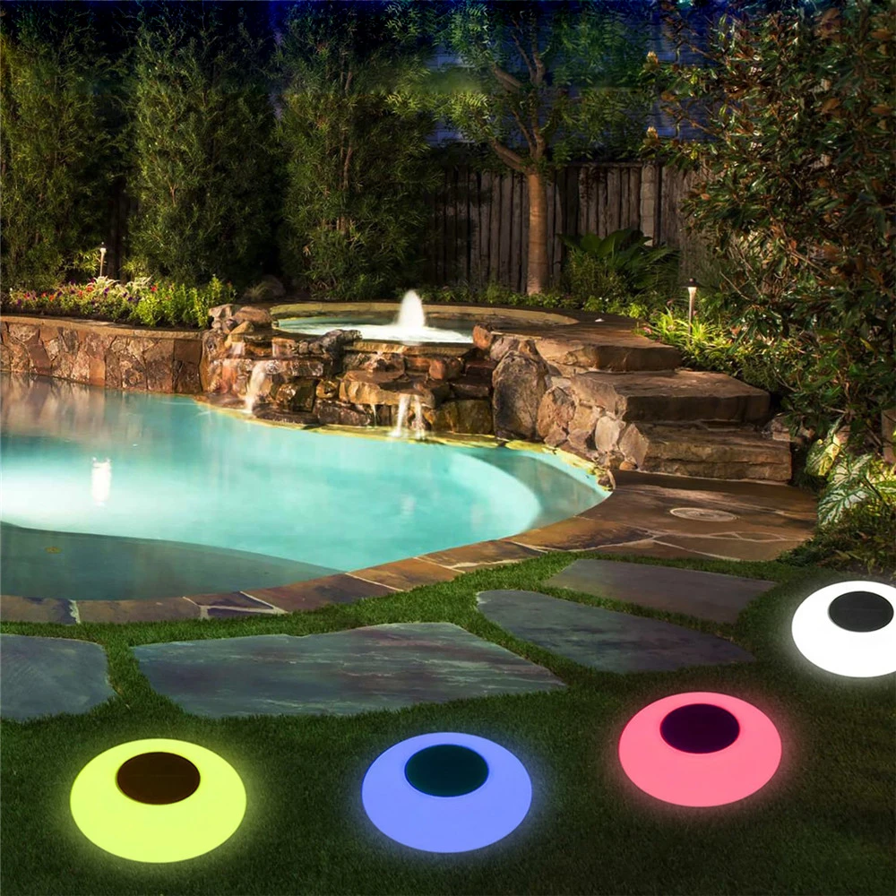 

LED Solar Powered Garden Lights Outdoor Waterproof Swimming Pool Floating Light Wedding Party Home Lawn Lamp Decoration Lighting