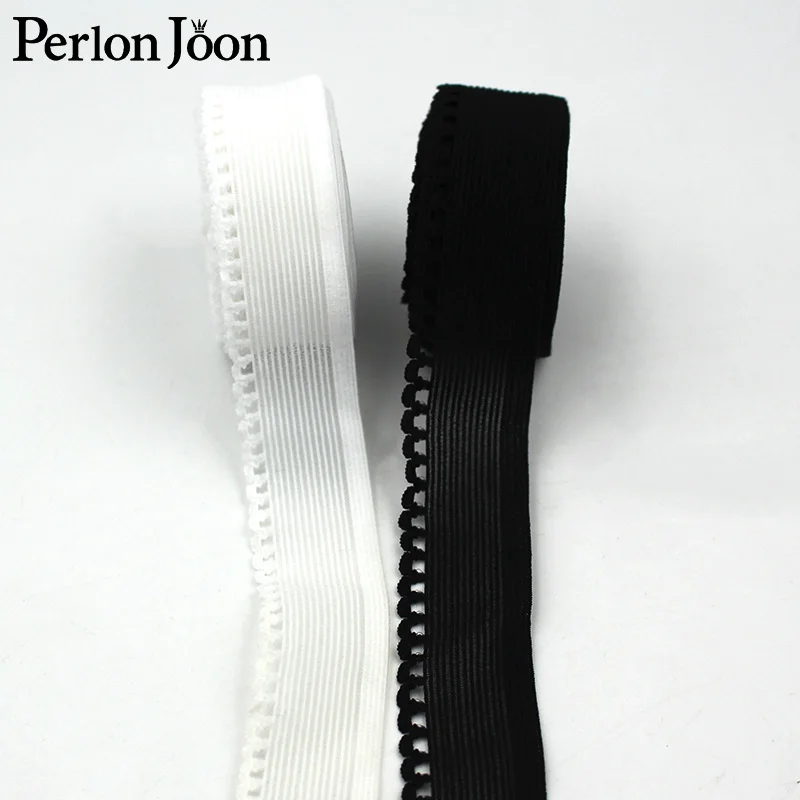 5 ярдов/лот 2 3 см в ширину Черный и белый цвета сетки односторонние волны с