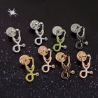 Брошь МужскаяЖенская, эмалированная, цветная, металлическая, в форме стетоскопа