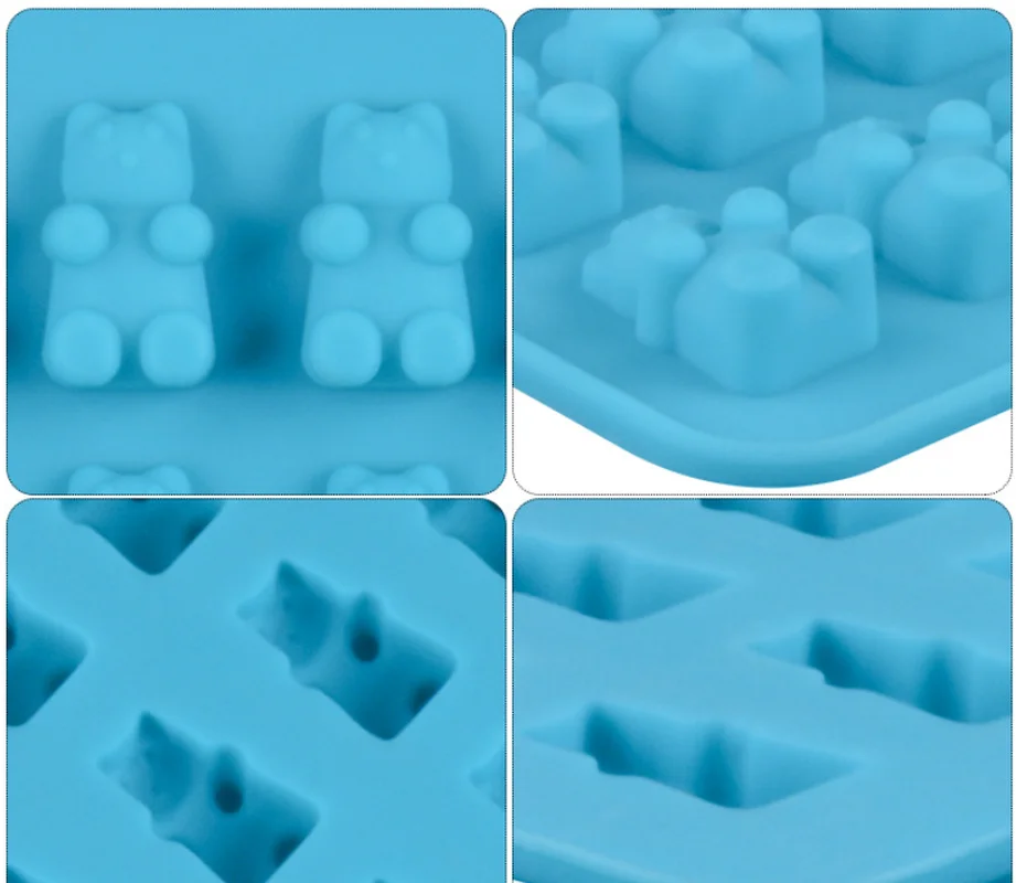 50 полости Gummy медведя силиконовые формы жесткий силиконовая форма для конфет и
