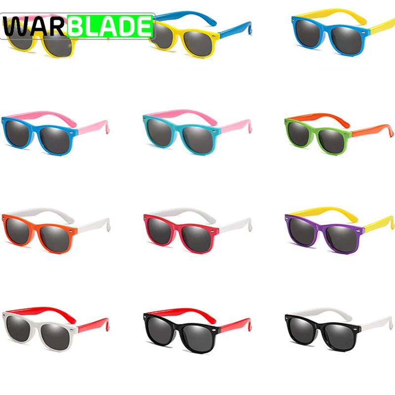 18Color Fashion Children Sunglasses Boys Girls Kids Polarized Sun Glasses TR90 Silicone Safety Baby Eyewear UV400 Oculos | Спорт и
