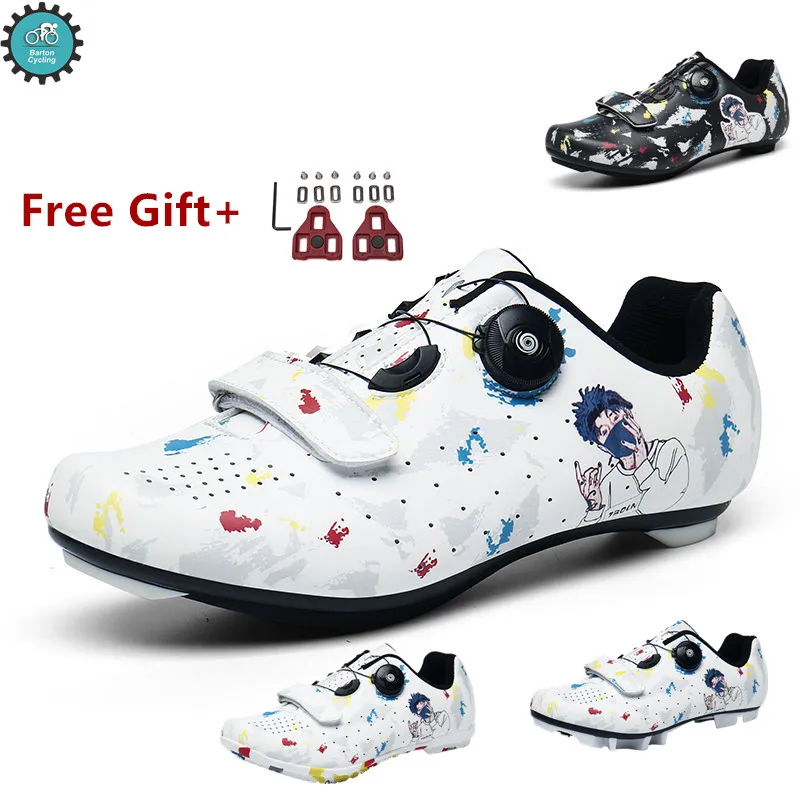 

High-quality Athletics Cycling Shoes Women Outdoor Racing Bicycle Training Sport Sneakers Ladies Self-locking Mountain Bike Shoe