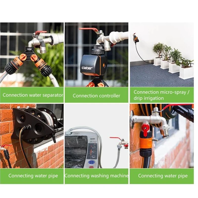 

S60X6 1/2" IBC Tank Adapter Garden Hose Faucet Water Tank Hose Connector 3/4" Garden Tap Replacement Connector Fitting Valv