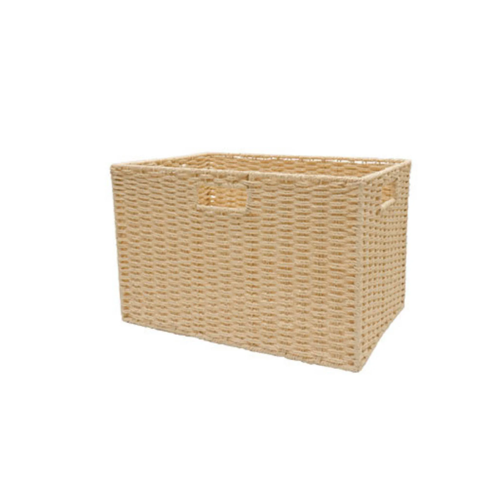 

Woven Basket Portable Storage Frame High Quality Rattan-like Debris Storage Basket Desktop Snack Storage Basket