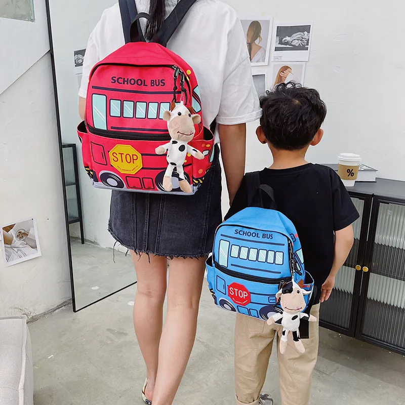 

Мультяшный автомобиль, Детская сумка, школьный мини-рюкзак для мальчиков и девочек, мультяшный детский сад, сумка через плечо для учеников н...