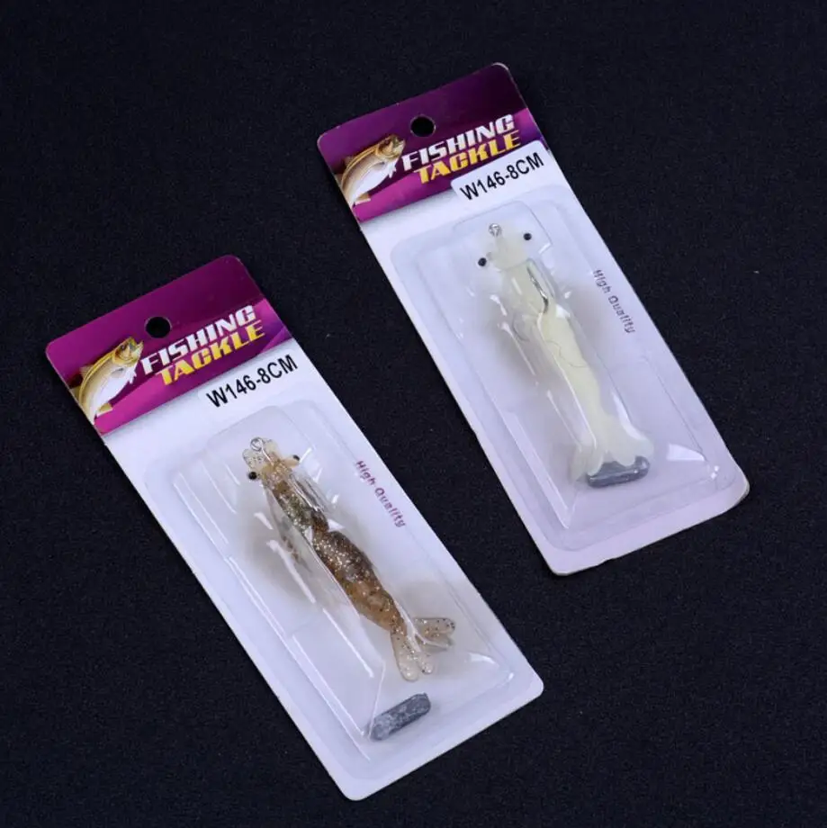 1 шт. рыболовная приманка в виде креветки металлическая рыба 75 мм/8 5 г с свинцовой