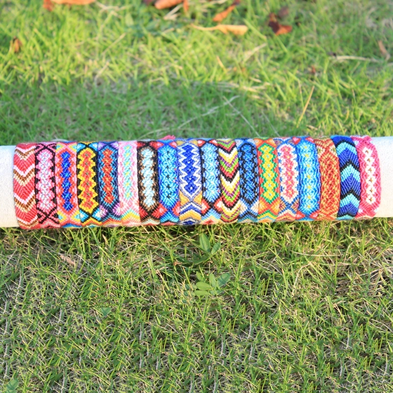 Плетеный браслет ручной работы в богемном стиле веревочные браслеты дружбы для