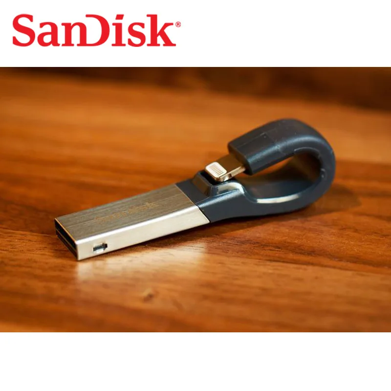 SanDisk100 % флэш накопитель 32GB USB 64 ГБ 3 0 OTG Lightning флеш мини для iphone ipad и ПК 128 ГБ|USB