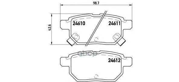Колодки Тормозные Toyota Corolla 1.4 Vvt I 02/Auris 1.6/1.4 07 Задние Brembo арт. P83083|Гайки и болты| |