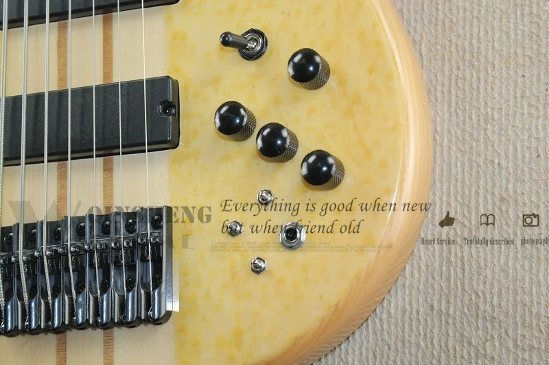 Presell Factory Custom 7 струн бас-гитара fode Bass Birdseye Maple Фанера 5 мини Swtich активная батарея |
