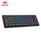 Сверхтонкая Механическая игровая клавиатура REDRAGON Elise Pro K624P RGB с USB и поддержкой Bluetooth, беспроводная 2,4G, 63 клавиши для компьютера и ПК
