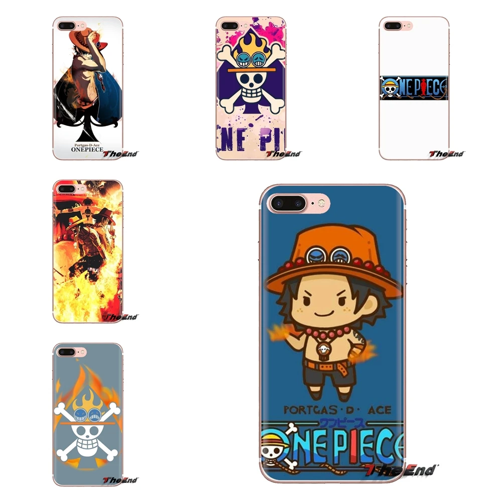Soft Transparent Cases Covers One Piece luffy ace skull For Samsung Galaxy A3 A5 A7 A9 A8 Star A6 Plus 2018 2015 2016 2017 |