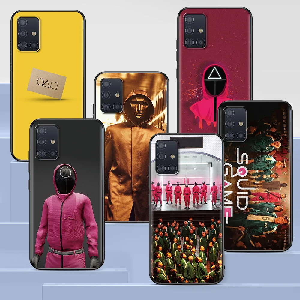 

Tv Show Squid Game Phone Case For Samsung Galaxy A51 A12 A21s A71 A52 A31 A32 A02s A72 A11 A41 A22 A01 A42 A91 Black Soft Cover