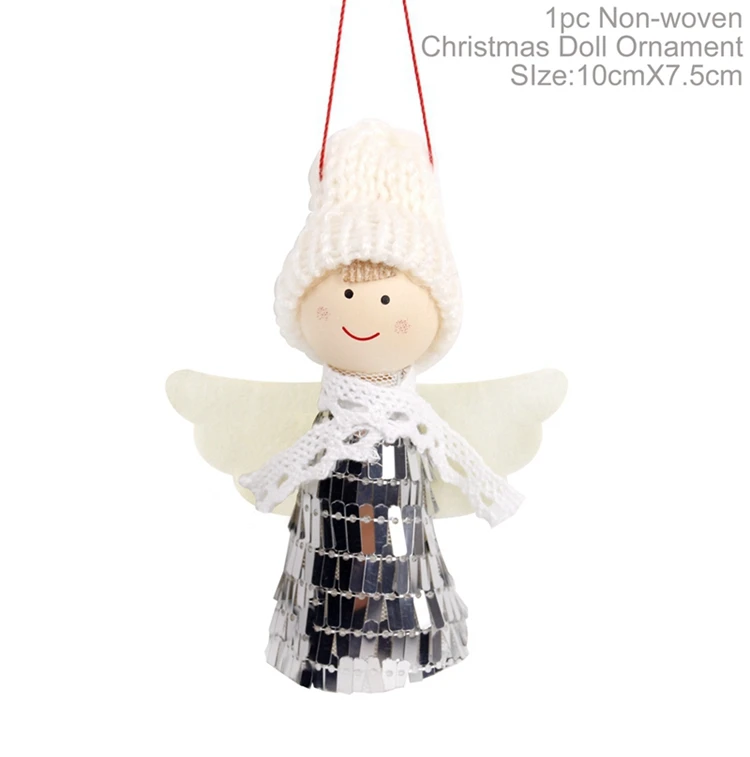 Doll Snowman 1 шт. рождественские украшения для дома Navidad kerst decoratie плюшевые украшения с подвеской в виде оленя лося и оленя год - Цвет: Doll Snowman