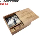 Usb-флеш-накопитель JASTERUSB 3,0 в деревянной коробке, 4163264 ГБ