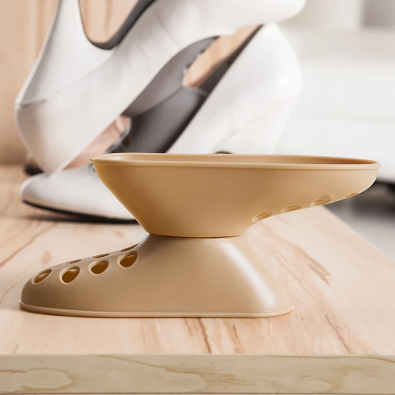 Стильный компактный держатель для хранения пластиковый органайзер обуви на