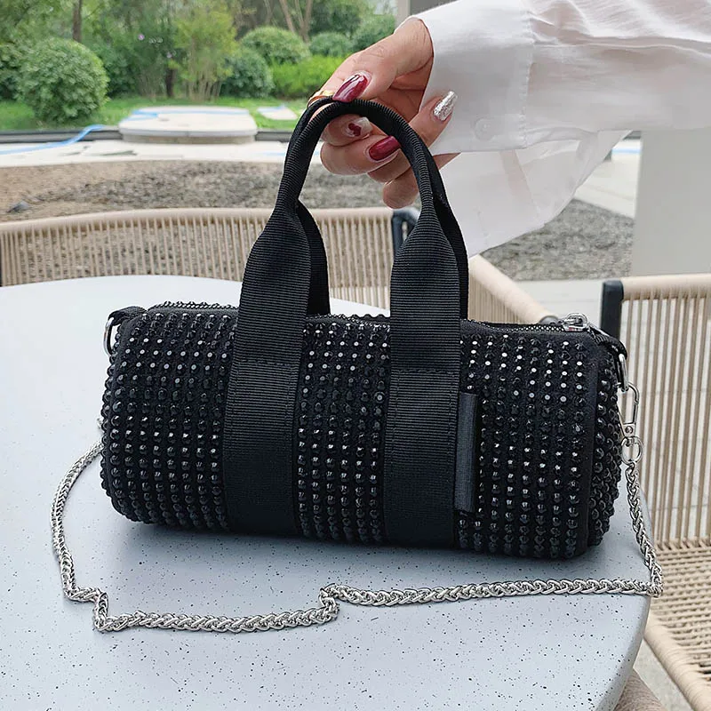

Woman Luxury Crossbody Bags Fashion High Quality PU Rivet Shoulder Bags New Simple Solid Color Top Handbag Female Trendy Purse