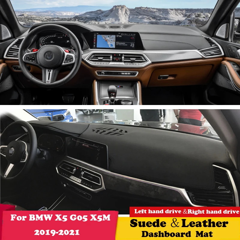 

Кожаный коврик для приборной панели BMW X5 G05 X5M 2019 2020 2021, защитный ковер от солнца, коврик для приборной панели, аксессуары, Автомобильная подуш...