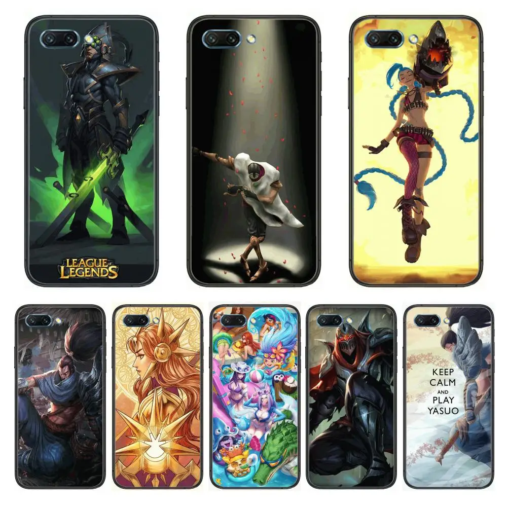 

Game LOL Wallpaper clear Phone Case For Huawei Honor 10 9 8 7 N Pro Lite A C RU Black Etui Coque Hoesjes comic fashion