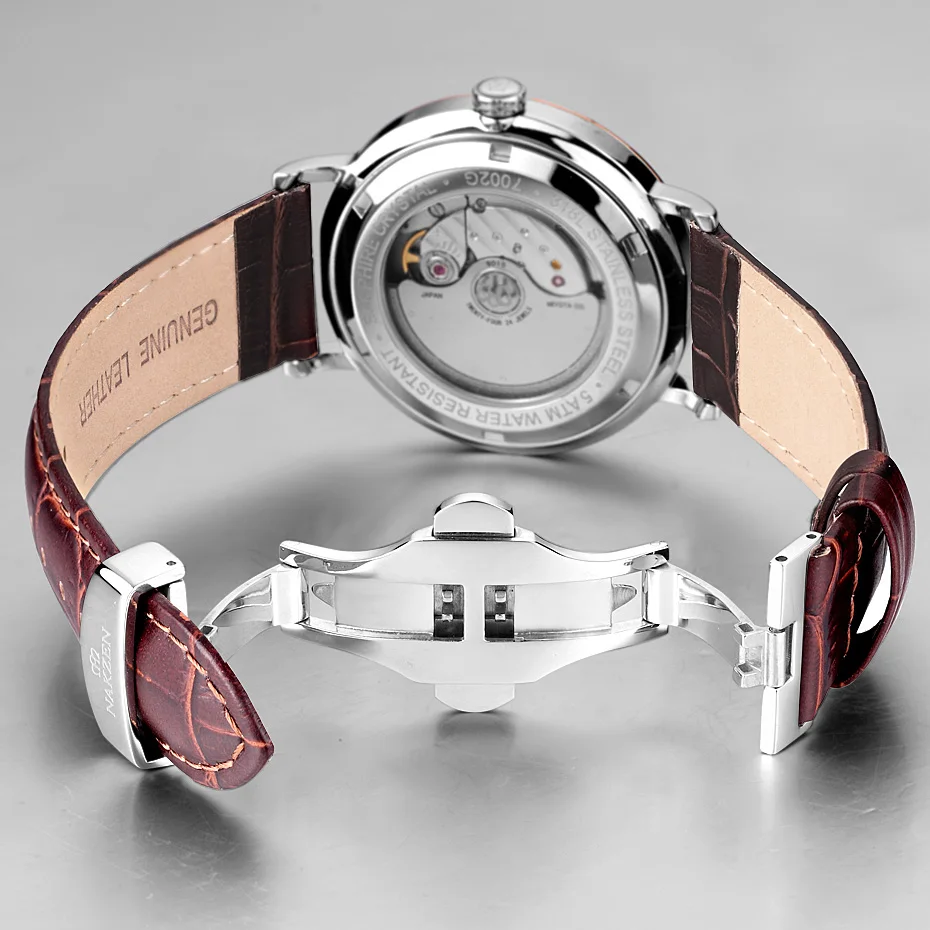 nakzen miyota 9015 automatic mechanical men watch 2019 hot wrist brand luxury sapphire glass wristwatch clock relogio masculino free global shipping
