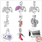 Подвеска-Шарм пианино из серебра 2021 пробы для браслетов Pandora