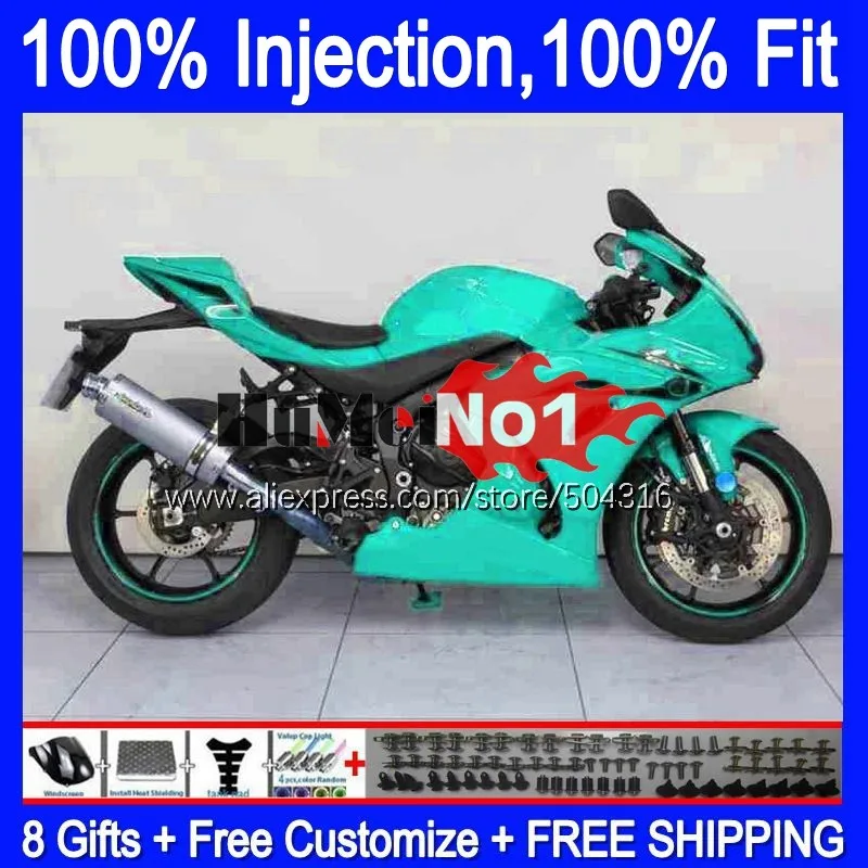 

Injection OEM For SUZUKI GSXR1000 L7 L8 GSXR 1000 2017 2018 2019 116MC.49 GSXR-1000 K17 GSX-R1000 17 18 19 Fairing new cyan hot