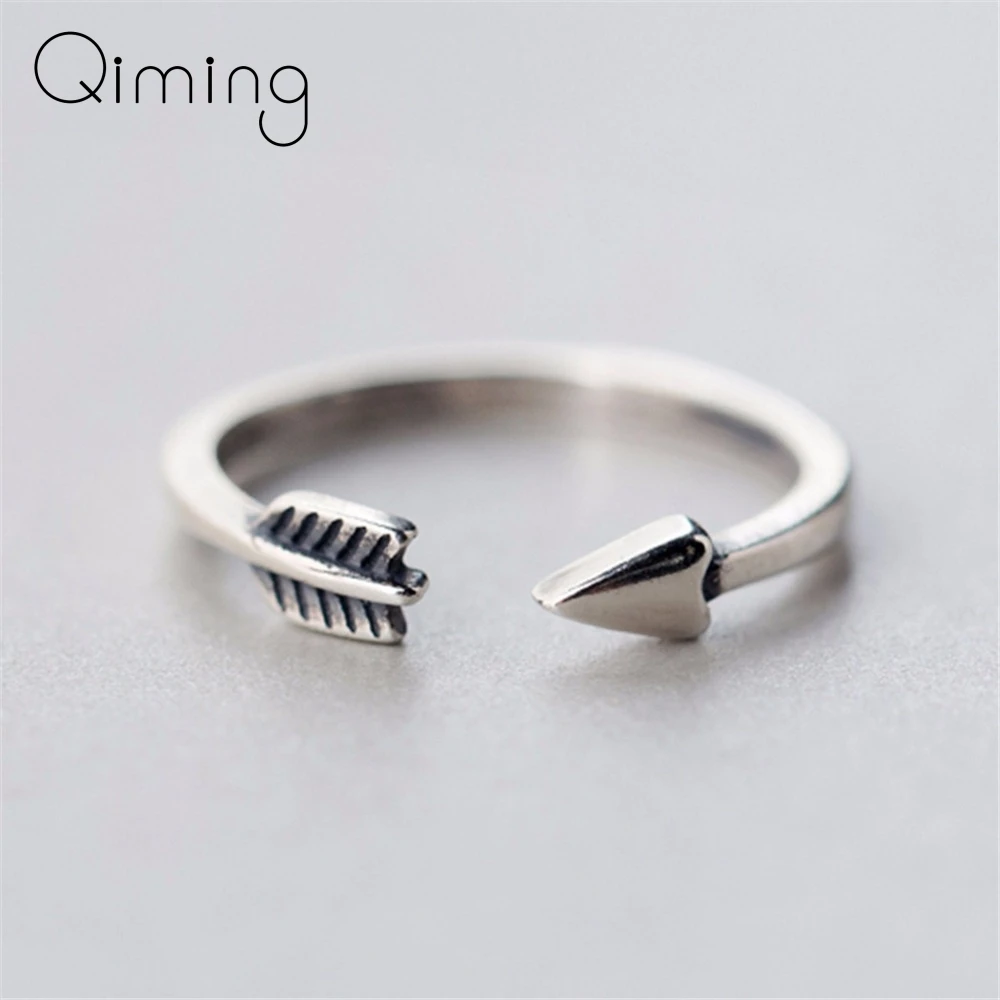 Регулируемые кольца со стрелами Купидона для мужчин и женщин минималистичное