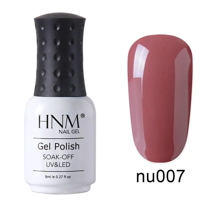 HNM телесного цвета 12 Цветов! Полупостоянная Гибридный Лаки УФ гель для ногтей