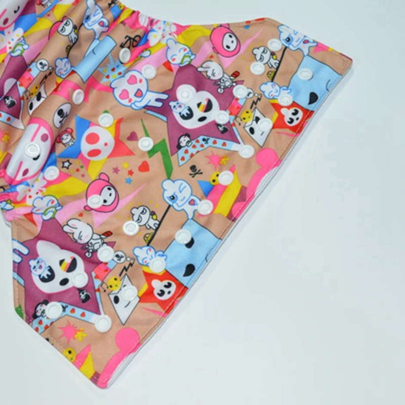 

Reusable Pocket Diaper Waterproof TPU Printed Baby Diaper Washable Cloth Diaper with 1pc Microfiber insert FT77