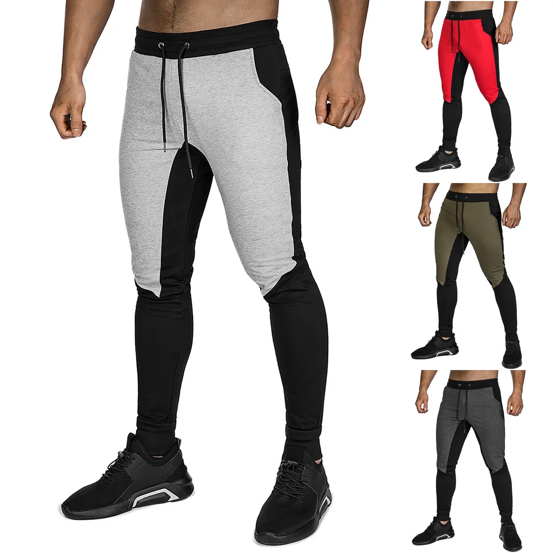 

Running Skinny Sweatpants Men Jogger Training Trousers Male Casual Long Pants Track Pants