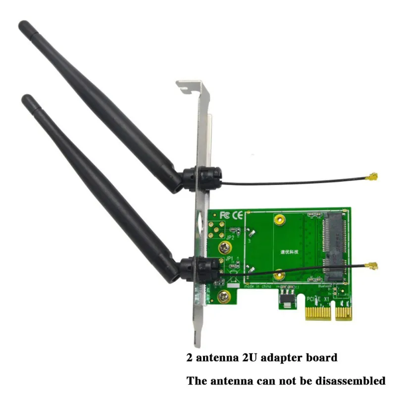 Мини PCI-E к PCIE конвертер беспроводная сетевая карта ПК настольный внешний 3.5dBi