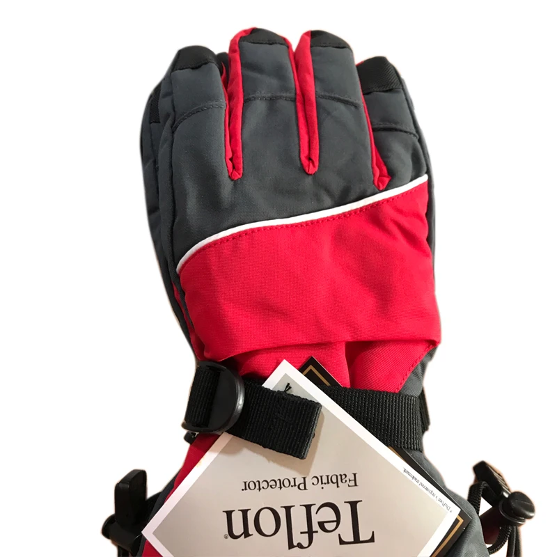 

Windproof Waterproof -30 Degree Winter Men Women Skiing Gloves Snowmobile Snowboard Snow Sports Thermal Grey Ski Gloves Non-Slip