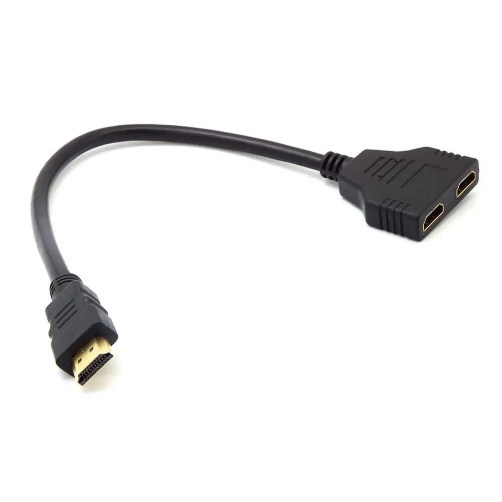 1080P HDMI Splitter Male to Female Cable Adapter Converter HDTV 1 Input 2 Output 2-port Switch | Компьютеры и офис
