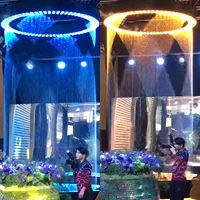 pull line colorful word water curtainflowing water music fountainoptical digital water curtainpartition water curtain wall