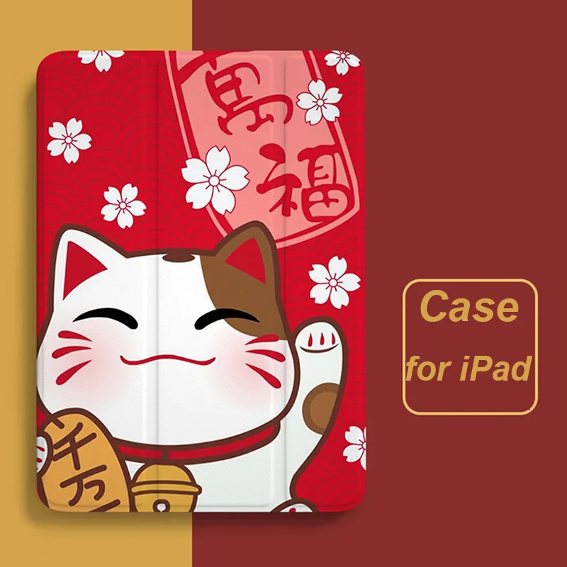 

Cute Case for ipad Air 4 2020 Pro 11 12.9 10.5 9.7 Anime Cartoon Case for iPad 8th 7th Generation Mini 4 5 Air 2 3 1 Smart Cover