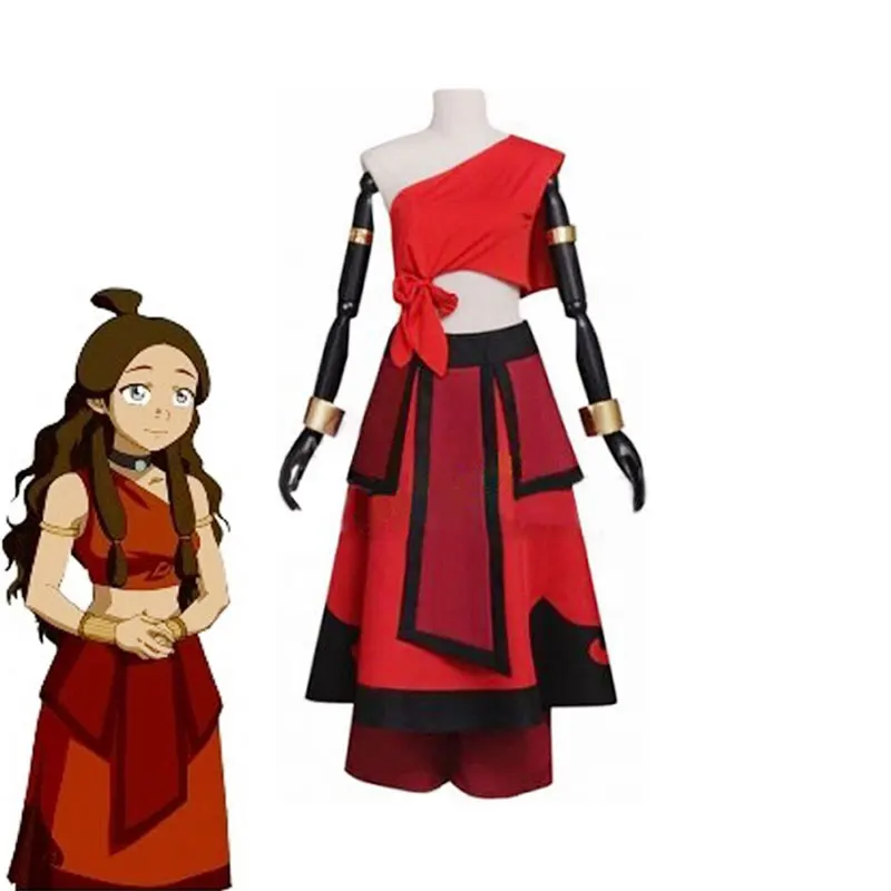 

Аниме, костюмы для косплея Katara, Аватар, последний аirbender, костюмы для косплея, комплект женского костюма на Хэллоуин, аксессуары для одежды
